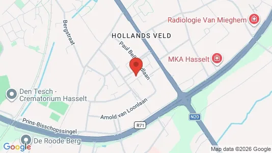 Apartments for rent i Hasselt - kort over placeringen