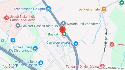 Apartments for rent i Hasselt - kort over placeringen