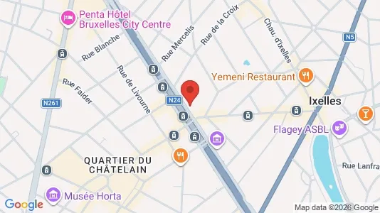 Apartments for rent i Brussels Elsene - kort over placeringen