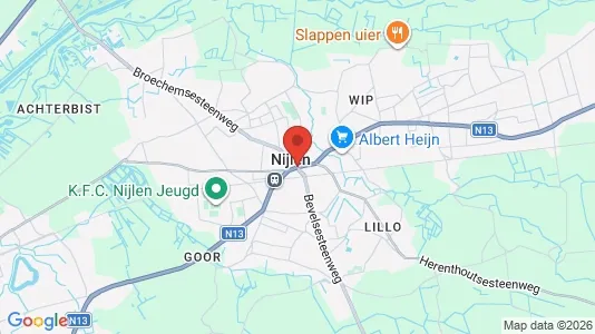Houses for rent i Nijlen - kort over placeringen