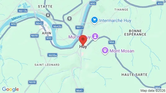 Houses for rent i Hoei - kort over placeringen
