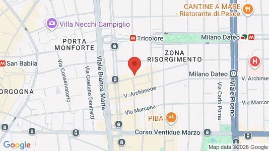 Apartments for rent i Milano Zona 1 - Centro storico - kort over placeringen