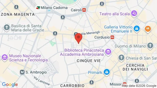 Apartments for rent i Milano Zona 1 - Centro storico - kort over placeringen
