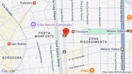 Apartments for rent i Milano Zona 1 - Centro storico - kort over placeringen