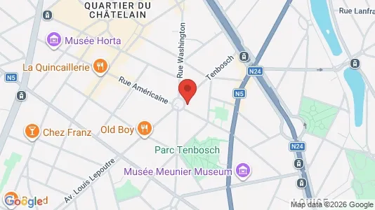Apartments for rent i Brussels Elsene - kort over placeringen