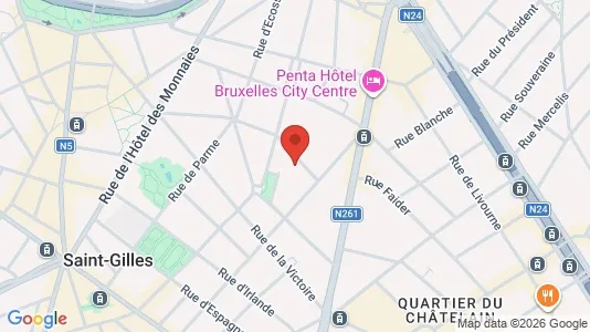 Apartments for rent i Brussels Sint-Gillis - kort over placeringen
