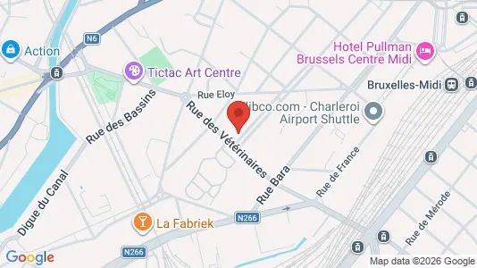 Apartments for rent i Brussels Anderlecht - kort over placeringen