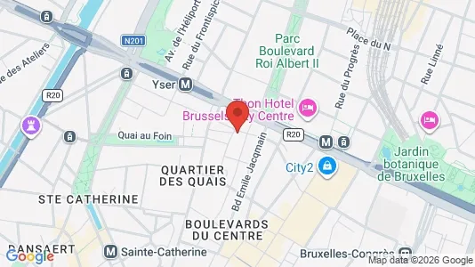 Apartments for rent i Stad Brussel - kort over placeringen