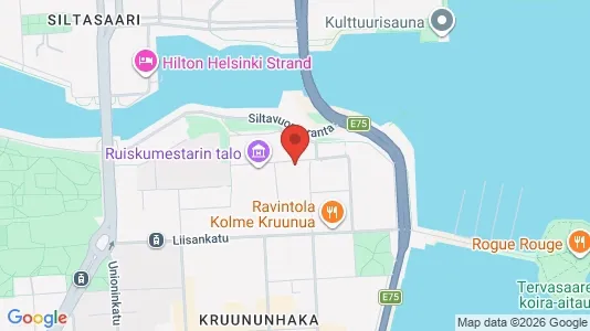 Rooms for rent i Helsinki Eteläinen - kort over placeringen