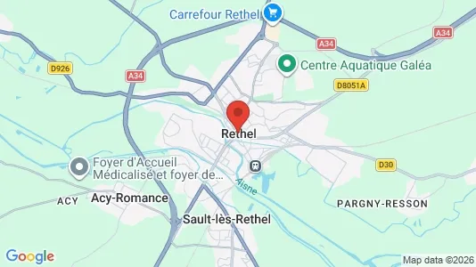 Apartments for rent in Rethel - Photo from Google Street View