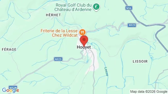 Apartments for rent i Houyet - kort over placeringen