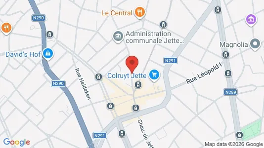 Apartments for rent i Brussels Jette - kort over placeringen