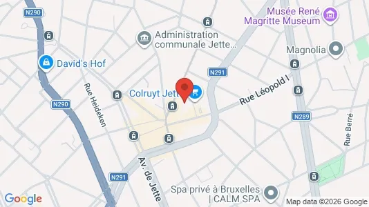 Apartments for rent i Brussels Jette - kort over placeringen