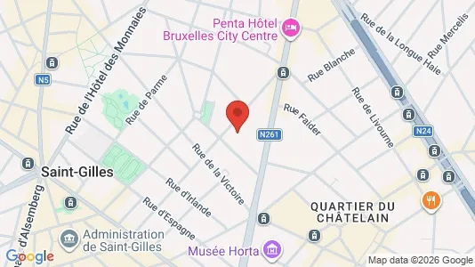 Apartments for rent i Brussels Sint-Gillis - kort over placeringen