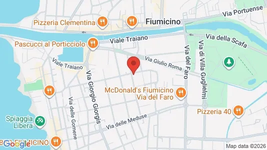 Apartments for rent i Fiumicino - kort over placeringen