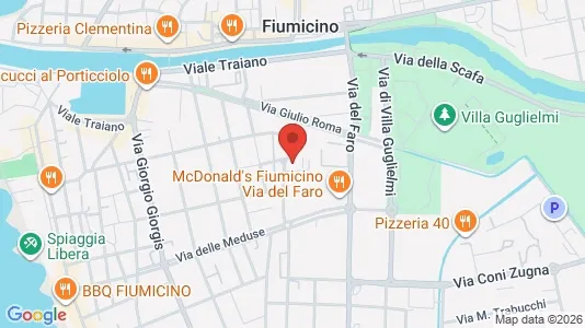 Apartments for rent i Fiumicino - kort over placeringen