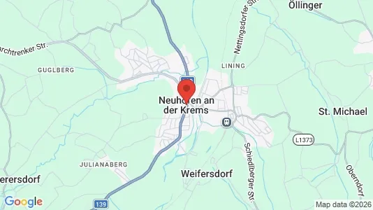 Apartments for rent i Neuhofen an der Krems - kort over placeringen