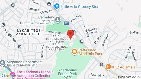 Apartments for rent i Nicosia Lefkosia - kort over placeringen