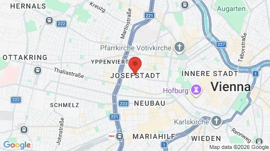 Apartments for rent i Vienna Josefstadt - kort over placeringen