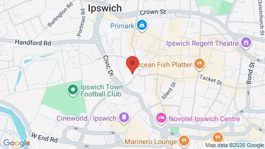 Apartments for rent i Ipswich - Suffolk - kort over placeringen