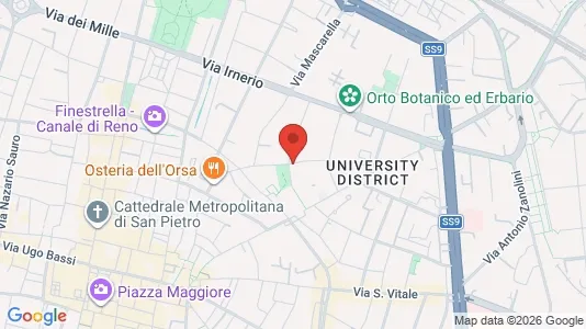 Rooms for rent i Bologna - kort over placeringen
