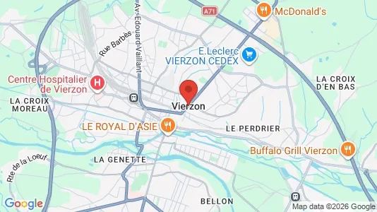 Apartments for rent in Vierzon - Photo from Google Street View