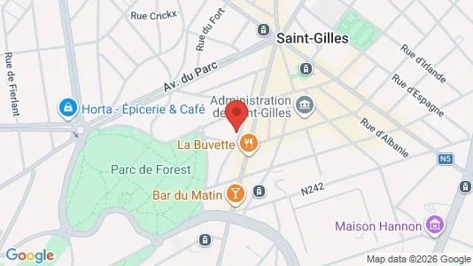 Apartments for rent i Brussels Sint-Gillis - kort over placeringen