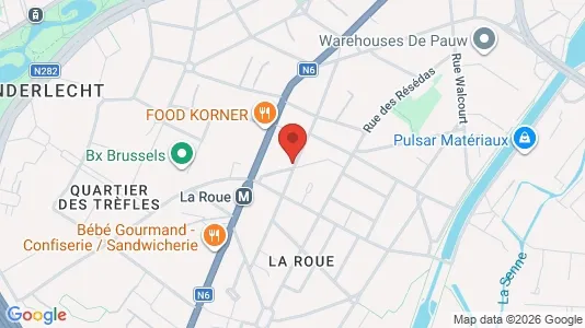 Apartments for rent i Brussels Anderlecht - kort over placeringen