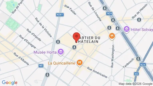 Apartments for rent i Brussels Sint-Gillis - kort over placeringen