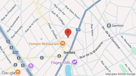 Apartments for rent i Brussels Elsene - kort over placeringen