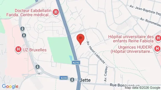 Apartments for rent i Brussels Jette - kort over placeringen