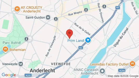 Apartments for rent i Brussels Anderlecht - kort over placeringen