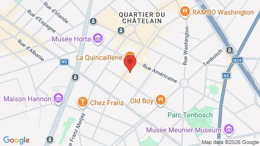 Apartments for rent i Brussels Elsene - kort over placeringen