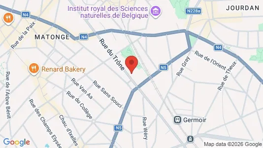 Apartments for rent i Brussels Sint-Pieters-Woluwe - kort over placeringen