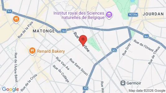 Apartments for rent i Brussels Elsene - kort over placeringen