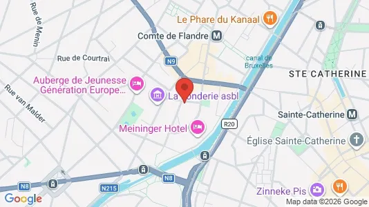 Apartments for rent i Brussels Sint-Jans-Molenbeek - kort over placeringen