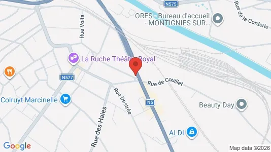Apartments for rent i Charleroi - kort over placeringen