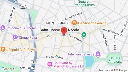 Apartments for rent i Brussels Sint-Joost-ten-Node - kort over placeringen