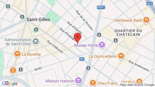 Apartments for rent i Brussels Sint-Gillis - kort over placeringen