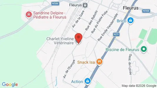 Apartments for rent i Fleurus - kort over placeringen