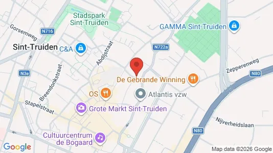Apartments for rent i Sint-Truiden - kort over placeringen