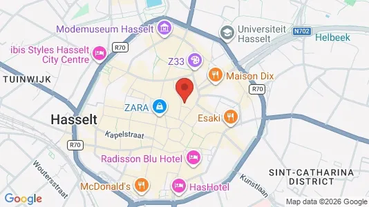 Apartments for rent i Hasselt - kort over placeringen