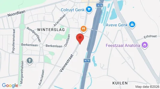 Apartments for rent i Genk - kort over placeringen