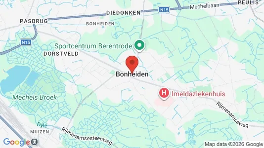 Houses for rent i Bonheiden - kort over placeringen