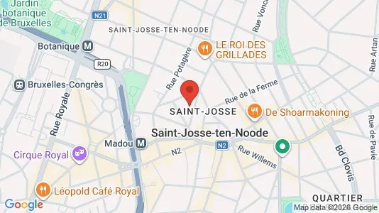 Apartments for rent i Brussels Sint-Joost-ten-Node - kort over placeringen