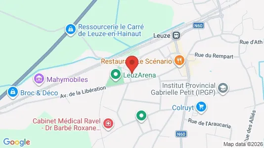 Apartments for rent i Leuze-en-Hainaut - kort over placeringen