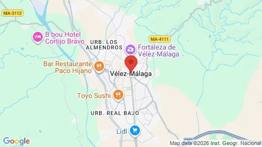 Houses for rent i Vélez-Málaga - kort over placeringen