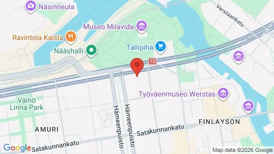 Apartments for rent i Tampere Keskinen - kort over placeringen