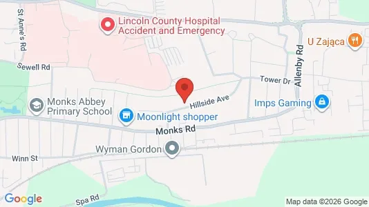 Apartments for rent i Lincoln - Lincolnshire - kort over placeringen
