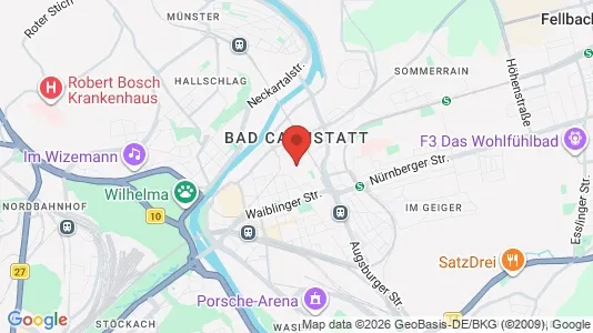 Apartments for rent in Stuttgart Bad Cannstatt - Photo from Google Street View
